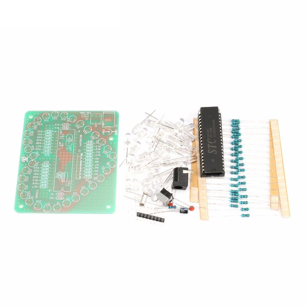 Bausatz Farbenfrohes LED Herz