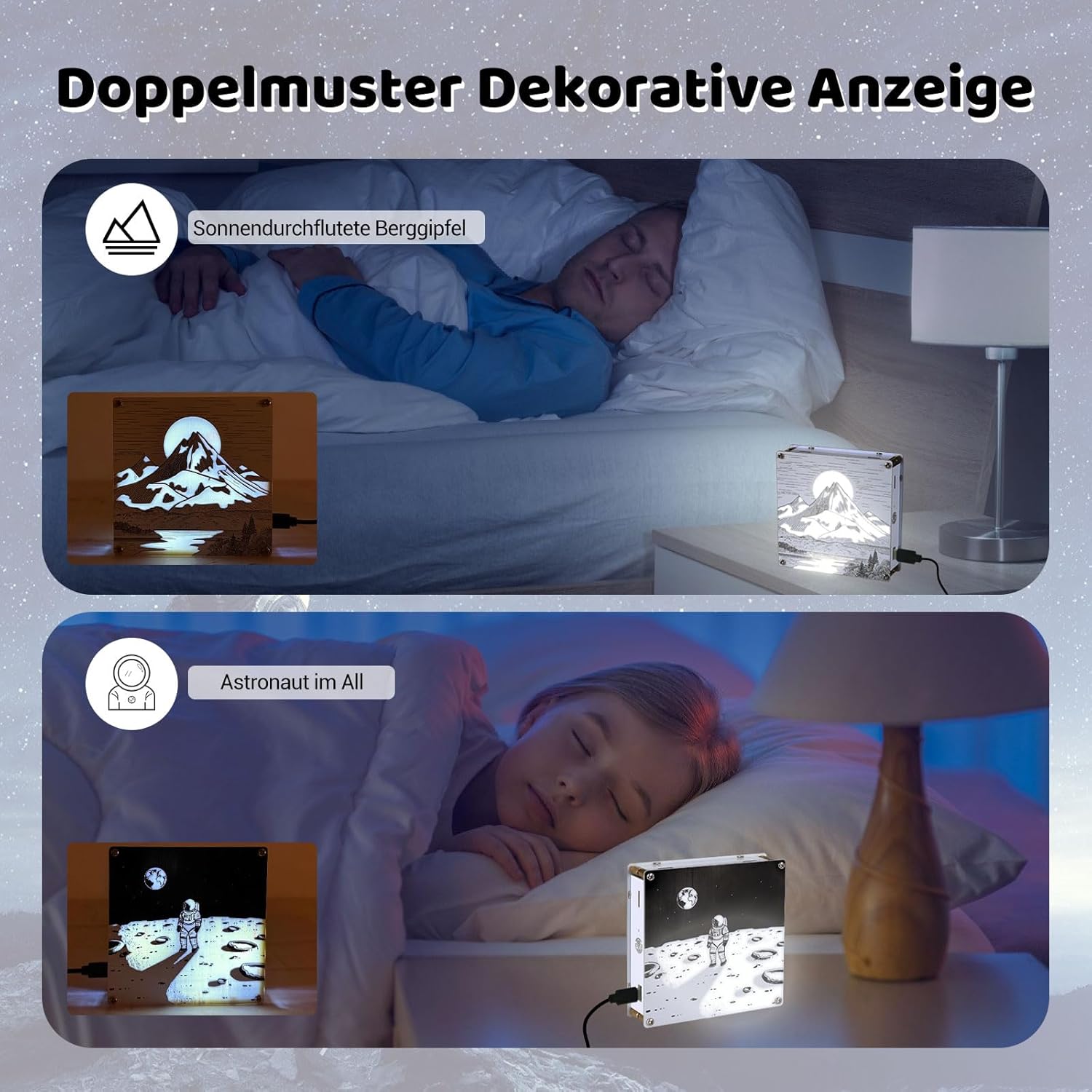 Bausatz Doppelseitige PCB-Lampe mit Dimmfunktion