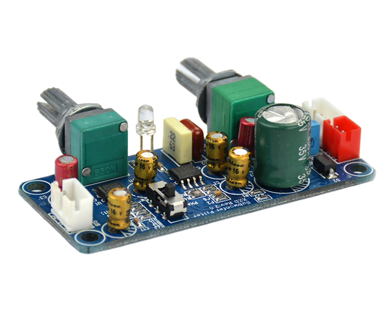 AIYIMA Low Pass Subwoofer Vorverstärker Board DC 9–32V mit Bassregelung