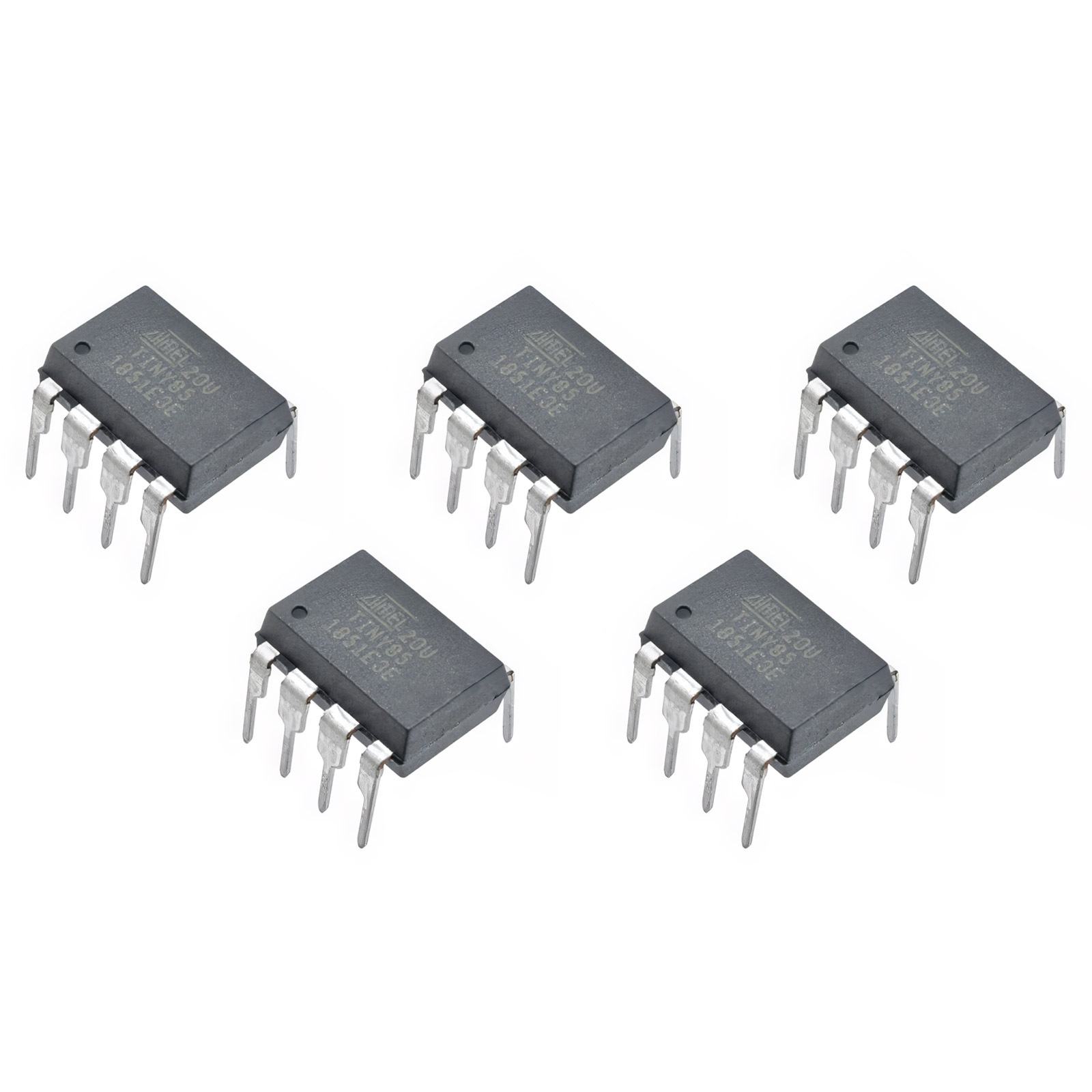 5x ATTINY85-20PU Microcontroller 8-Bit DIP