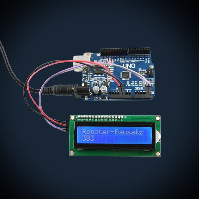 Hello World Beispiel auf einem LCD-Display mit Arduino
