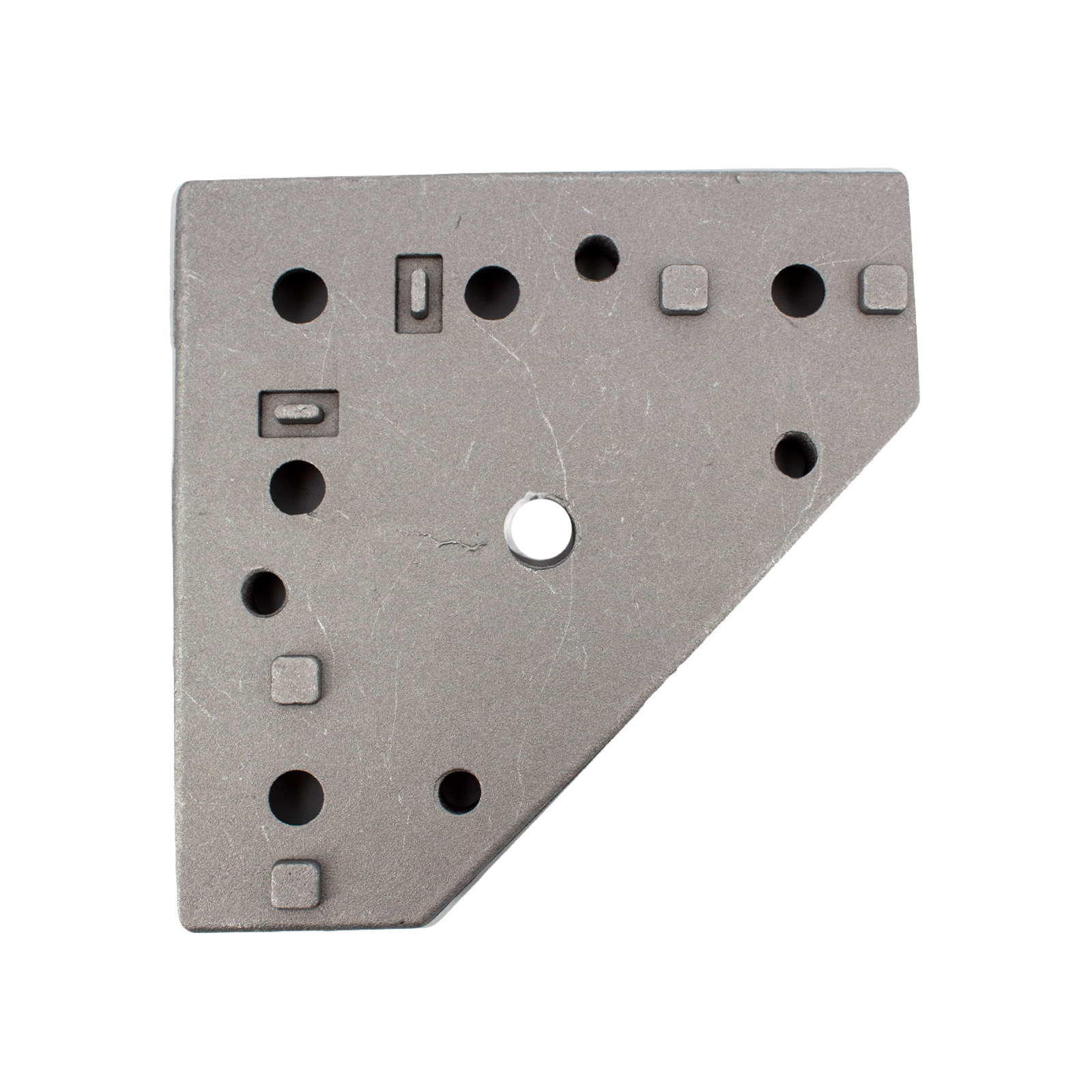 Stellfuß-Basis 4040 mit M12-Gewinde für Aluminiumprofile 45 x 74mm Lochabstand