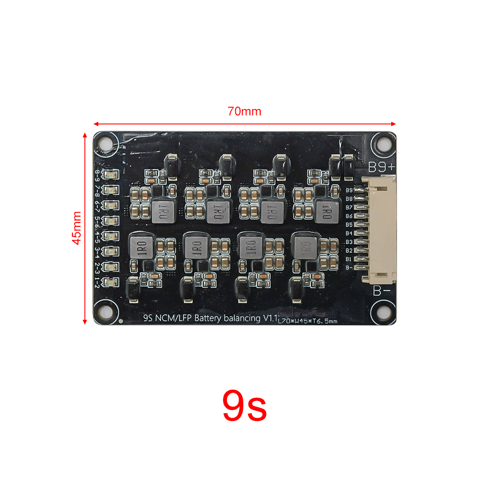 Aktiver Equalizer-Balancer 9S für 18650 Lithiumbatterien 1.2A