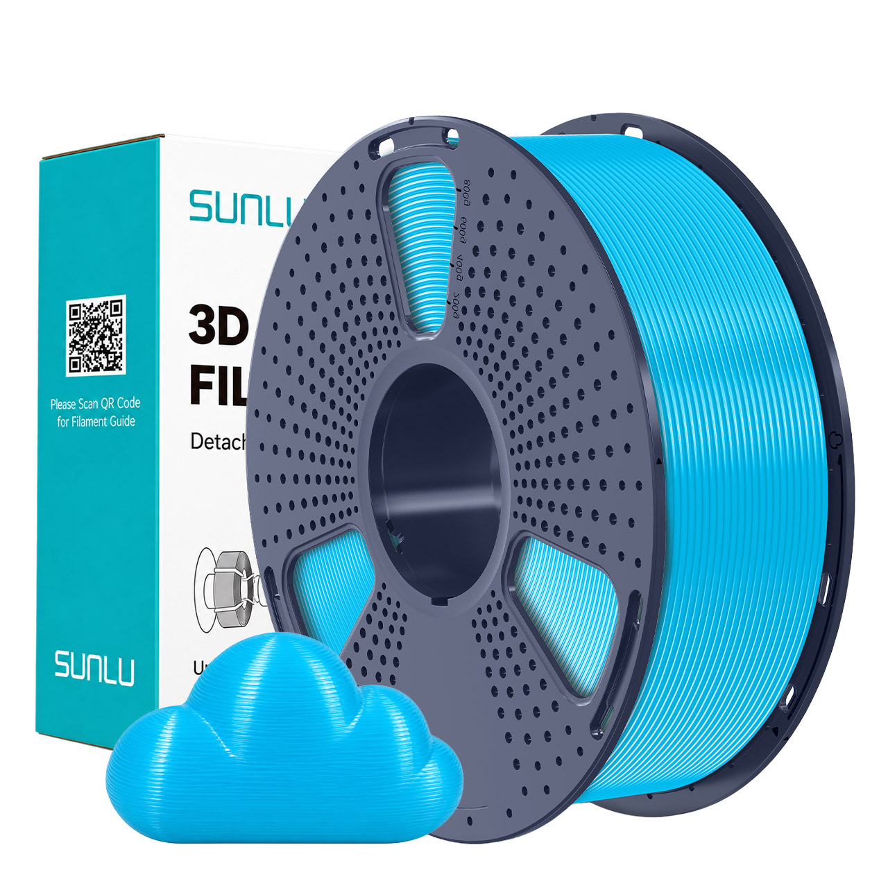 Sunlu PLA Filament Sky Blue (Macaron) 1.75mm 1kg