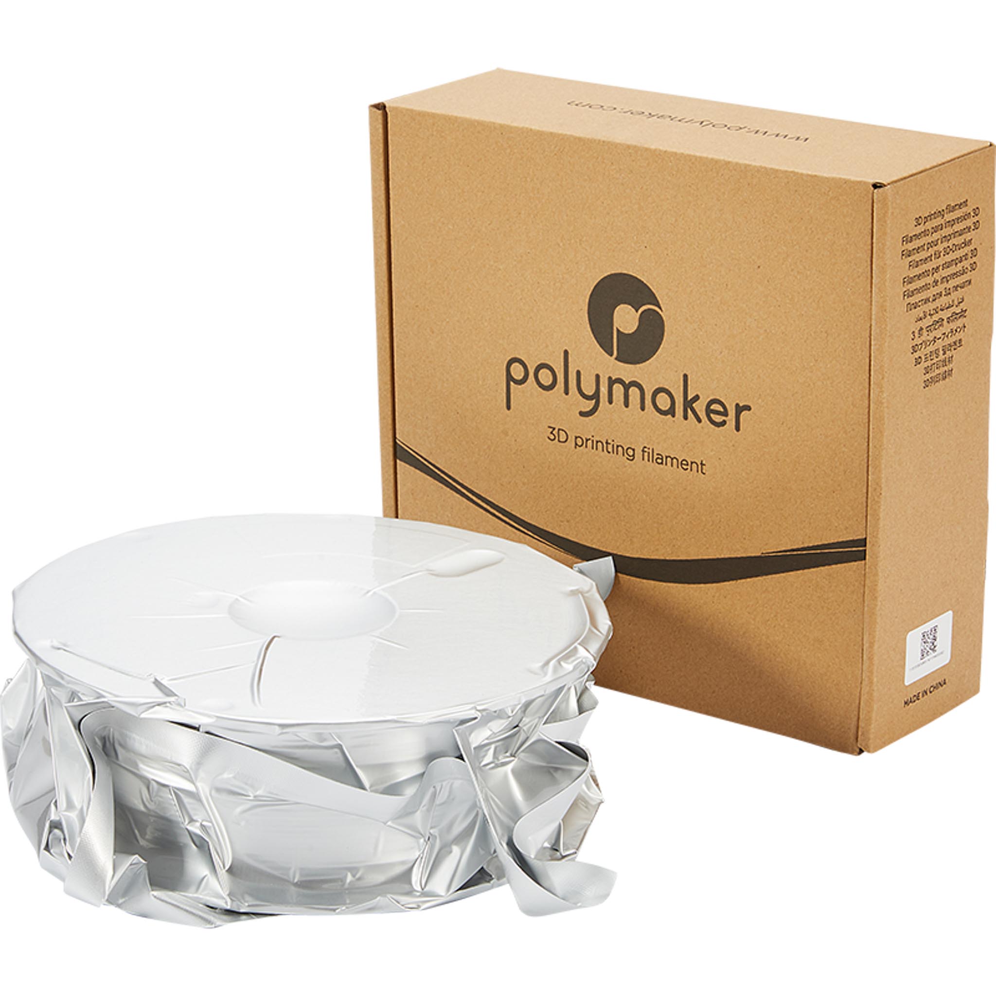 Polymaker PolyLite PETG Filament Grau 1.75mm 1kg