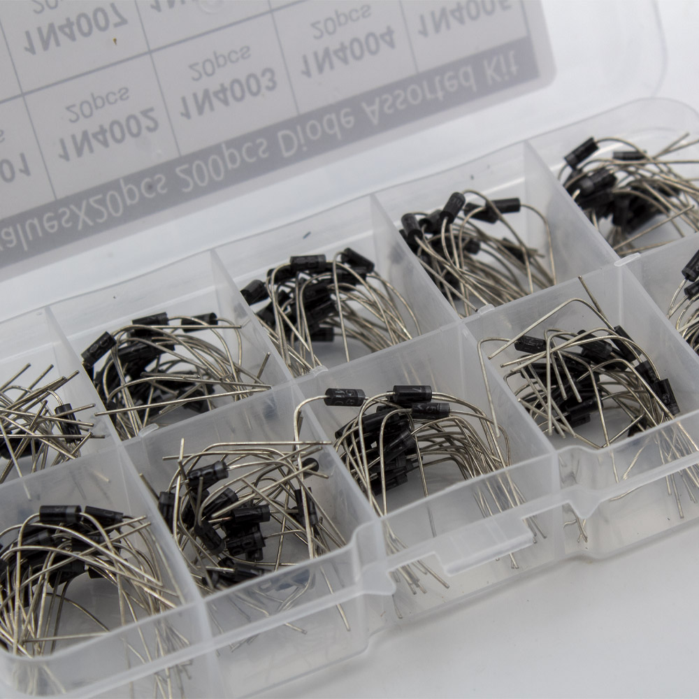 Diode Sortiment 200 Stück 10 Werte 1N4001-1N4007 1N5817-1N5819