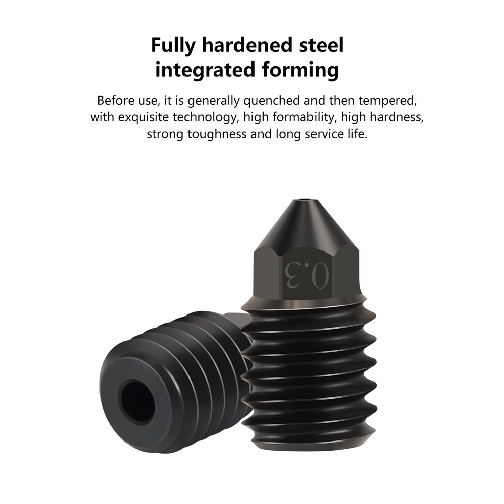 Gehärtete Stahl Düse 0.3mm für Bambu Lab X1 Upgrade Hotend