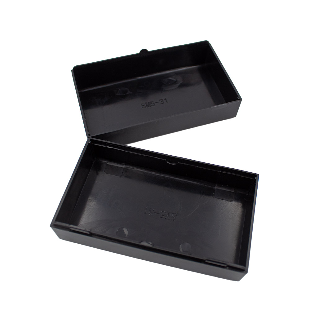 ABS Projekt Box 124 x 70 x 52 mm schwarz