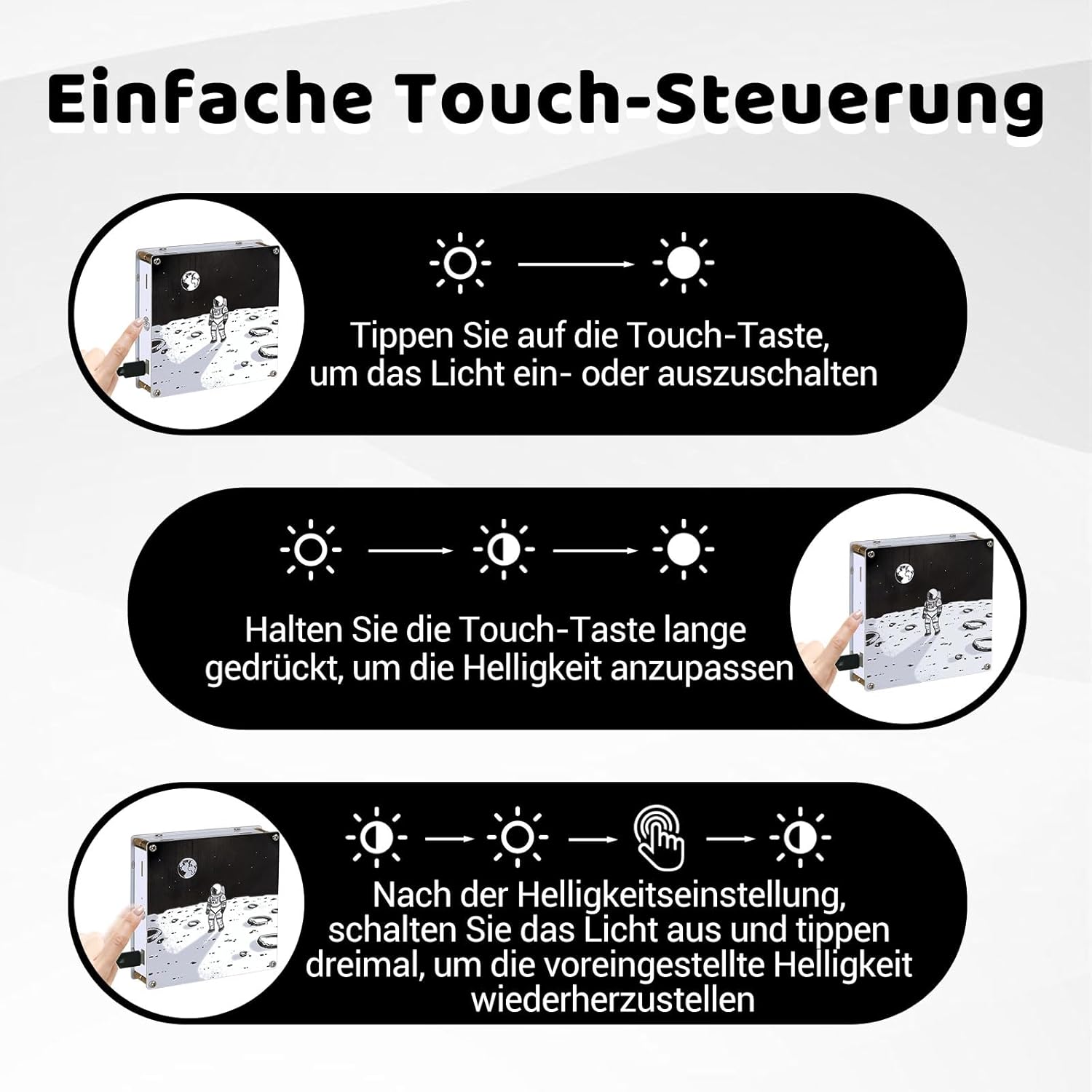 Bausatz Doppelseitige PCB-Lampe mit Dimmfunktion