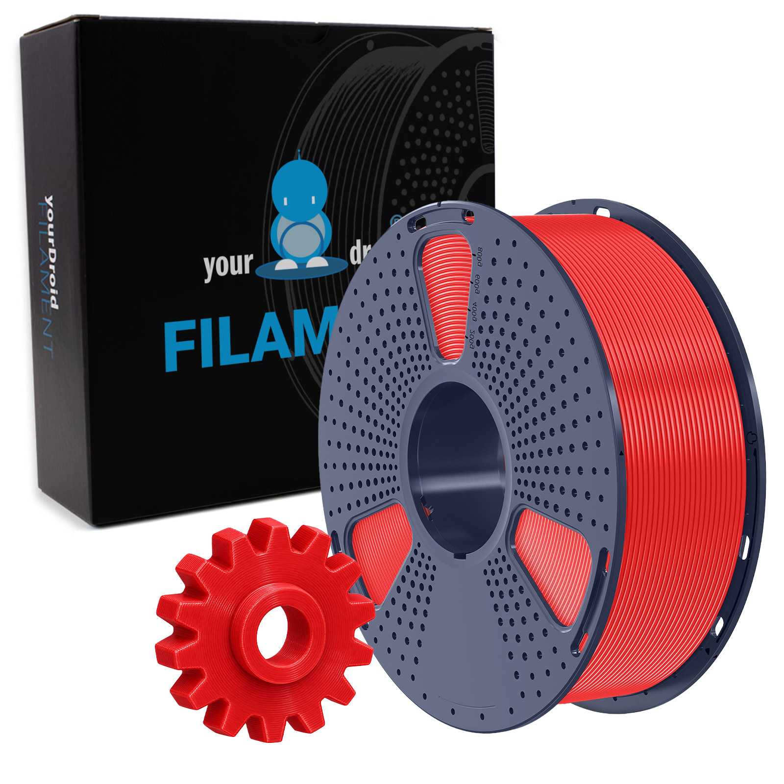 yourDroid TPU 90A Filament Rot 1.75mm 1kg