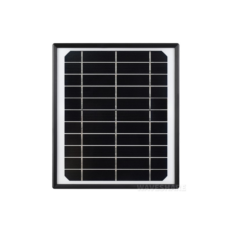 Waveshare Monokristallines Silizium-Solarpanel 5,5V 6W Wasserfest mit Ständer