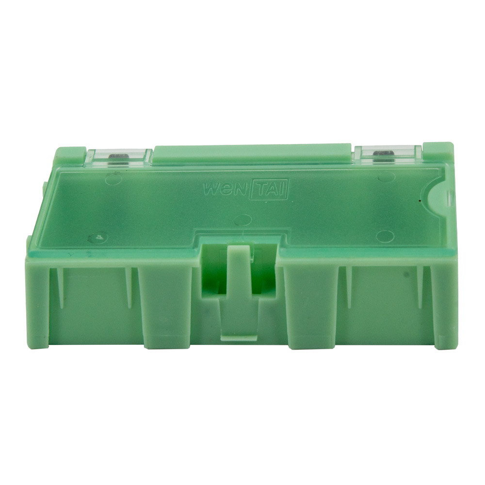 1x Leer Container Box 2 für SMD Bauelemente - grün