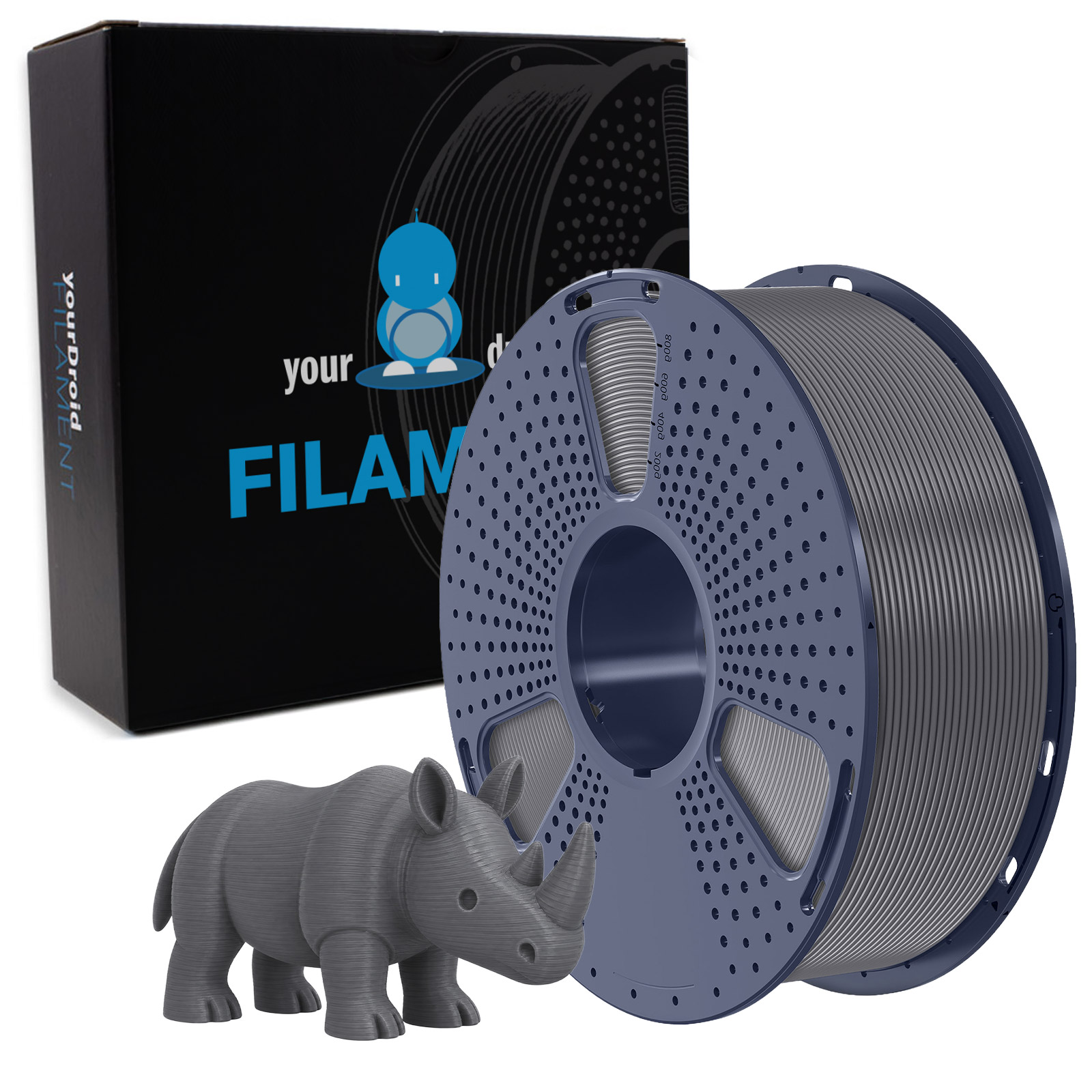 yourDroid TPU 95A Filament Grau 1.75mm 1kg
