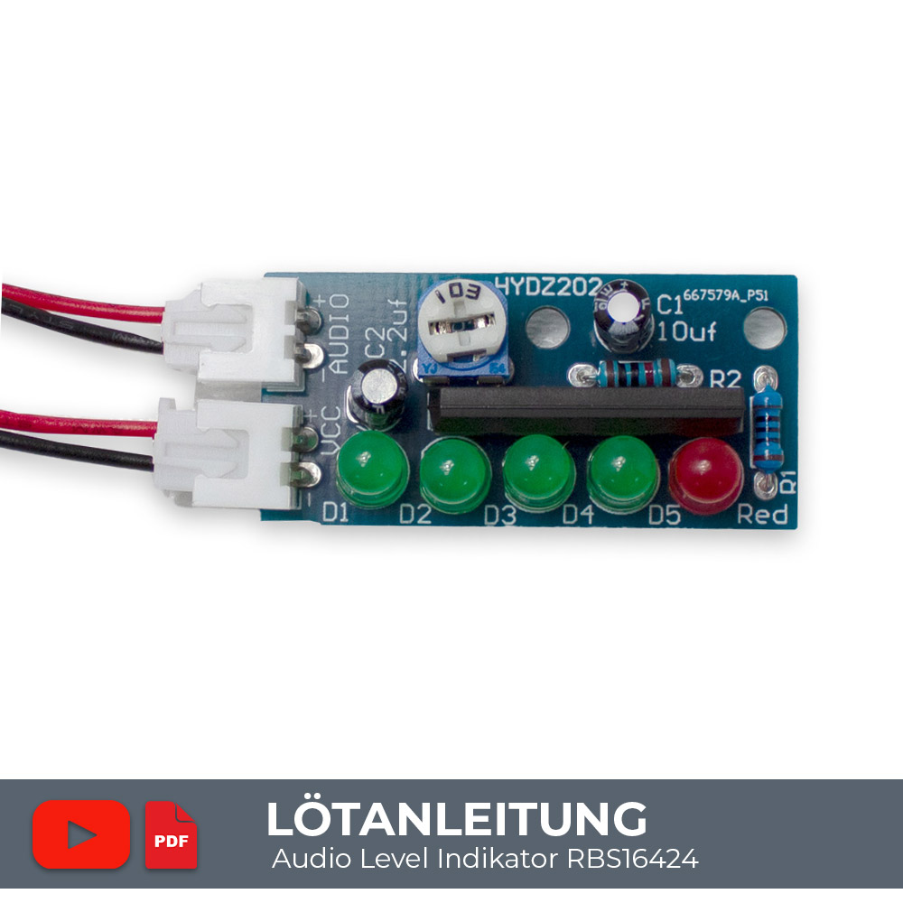 Lötanleitung Audio Level Indikator