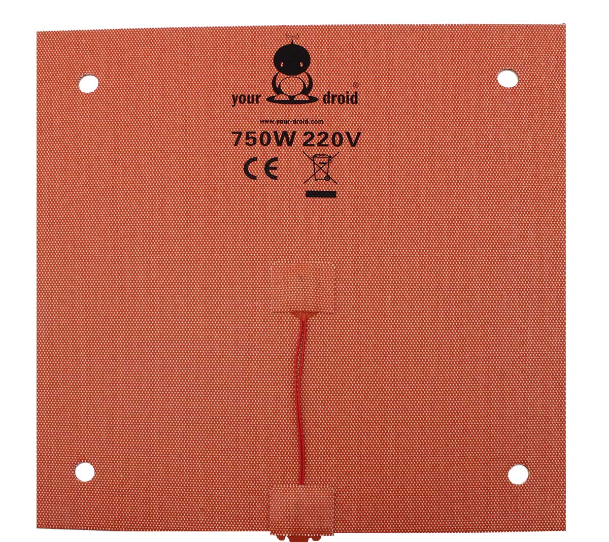 yourDroid Professional Heizmatte / Heizbett 220V 750W 310x310mm für CR-10