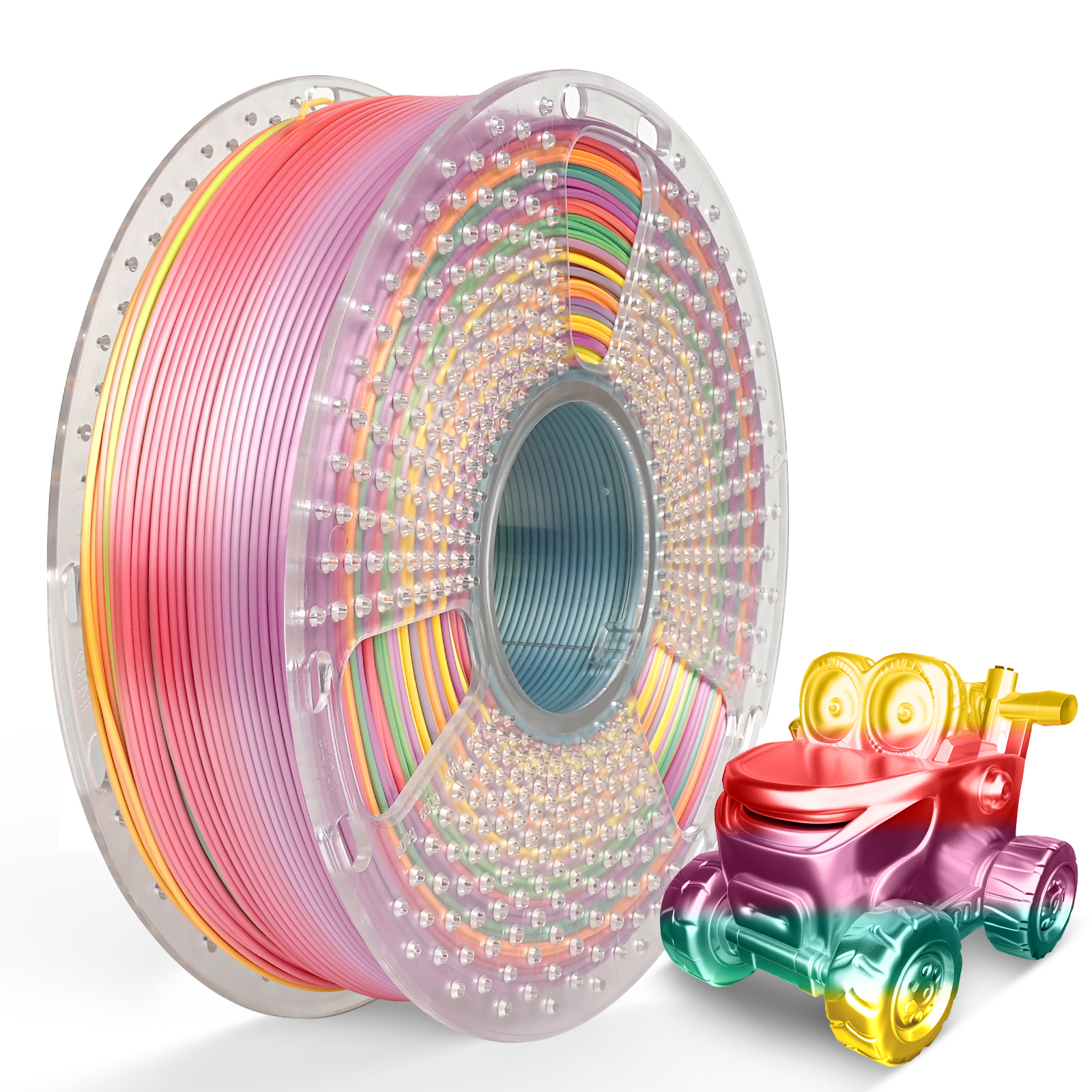 Sunlu Silk PLA+ Rainbow Filament "01" 1.75mm 1kg