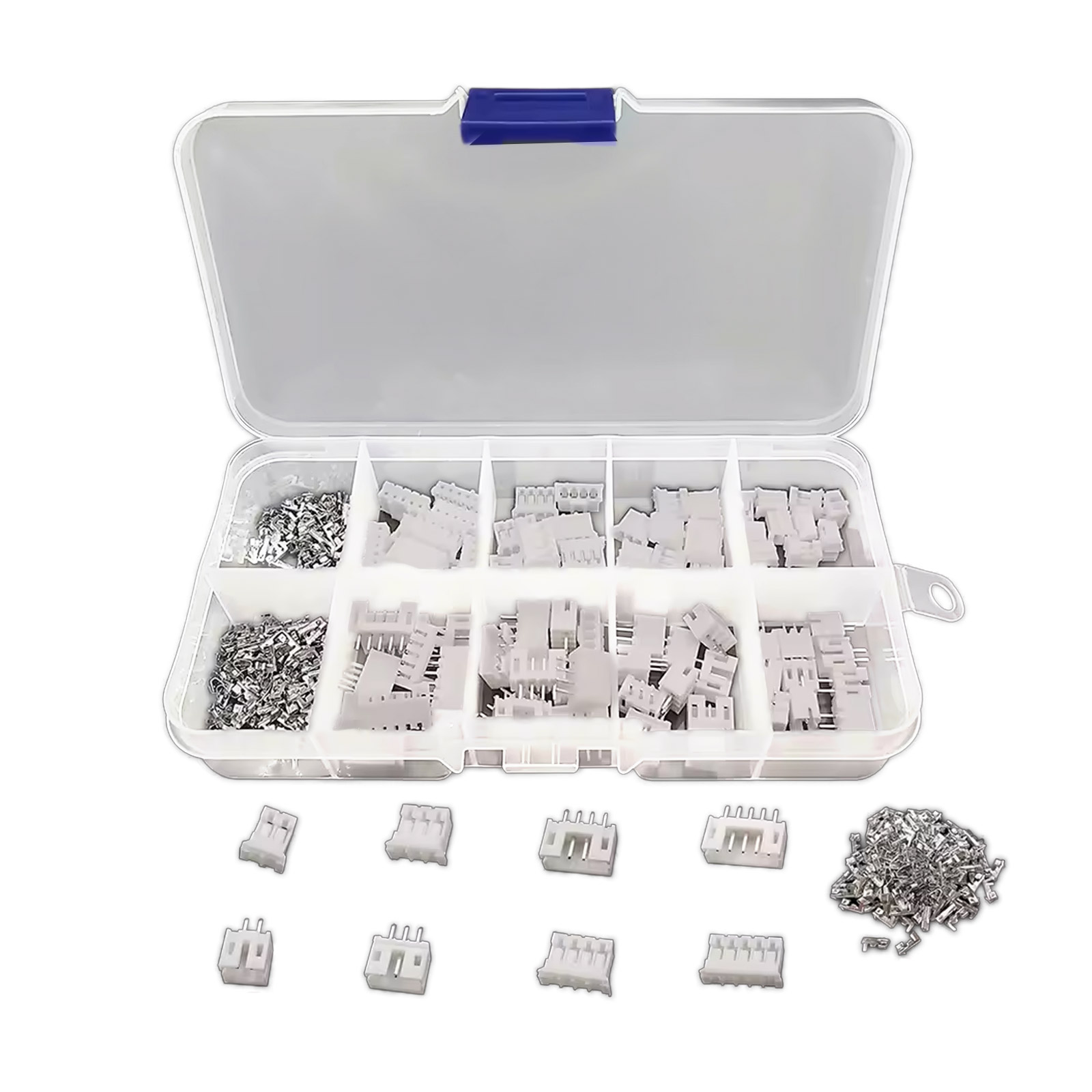 PH 2.0 Crimpgehäuse Sortiment 230 Stück Stecker Set mit Kontakten