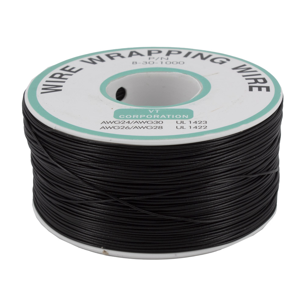 250m 30AWG Kupferkabel 0,2mm² Querschnitt Schwarz