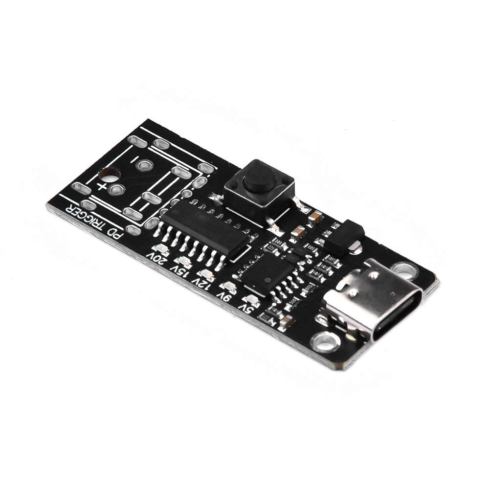 USB-C PD Trigger Board 100W – 5A Spannungsauswahl 5V/9V/12V/15V/20V mit Anschlussklemme