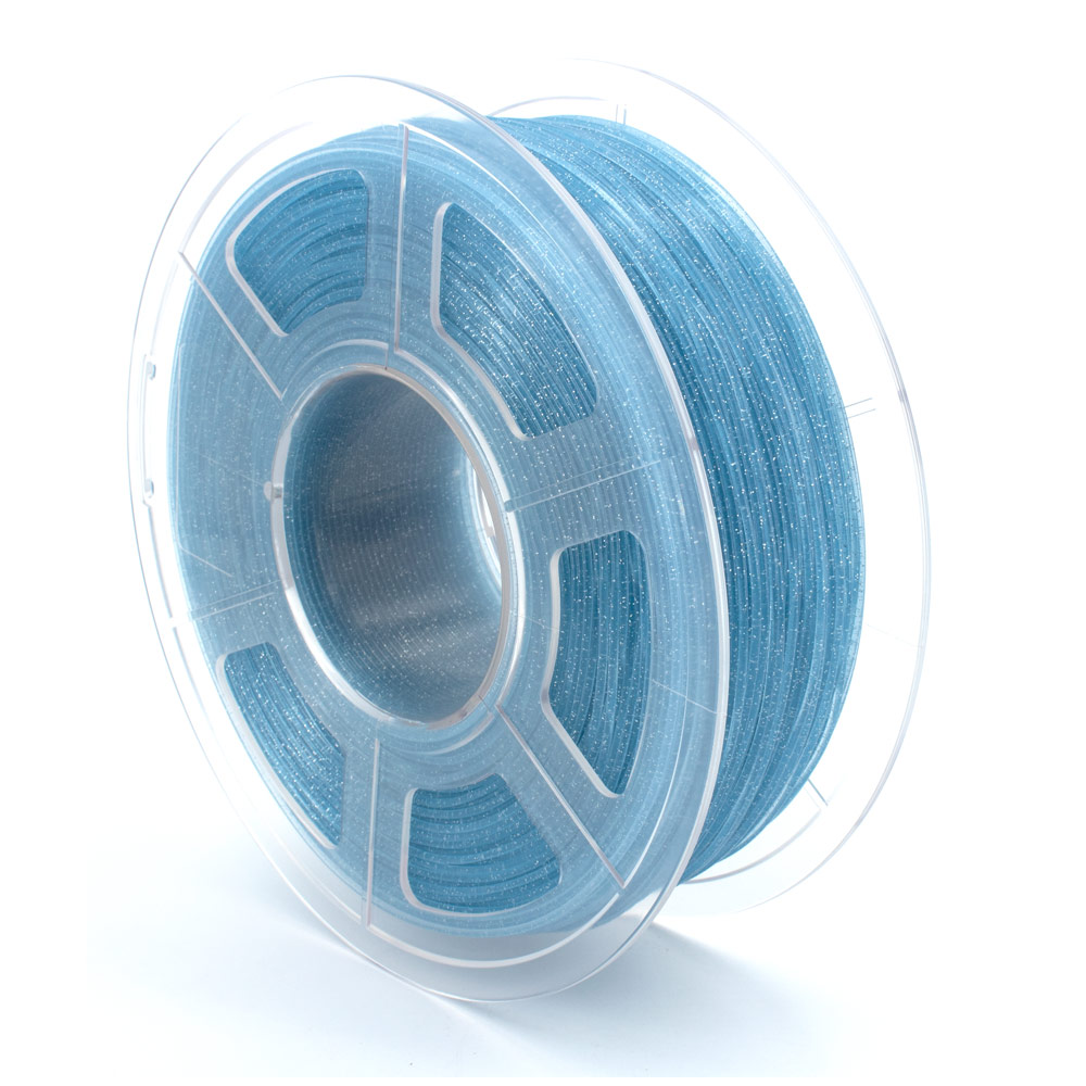 yourDroid PLA Glitzer Filament Blau 1.75mm 1kg