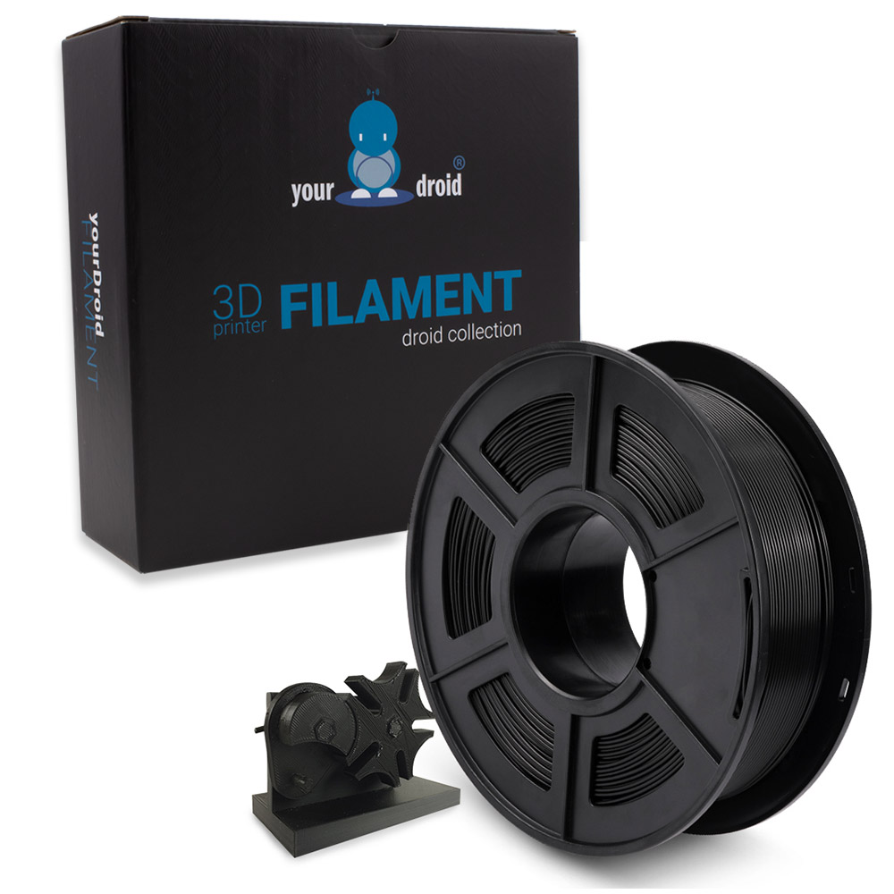 yourDroid easy PA6 Nylon Filament Schwarz 1.75mm 1kg