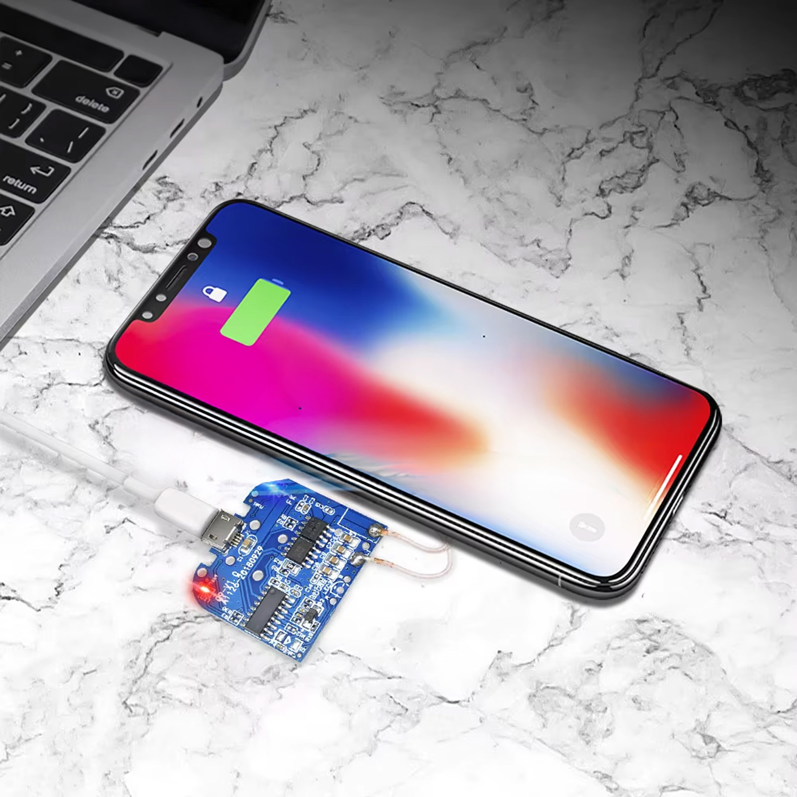 10W Smartphone Wireless Lade-Modul mit Micro-USB für DIY-Projekte