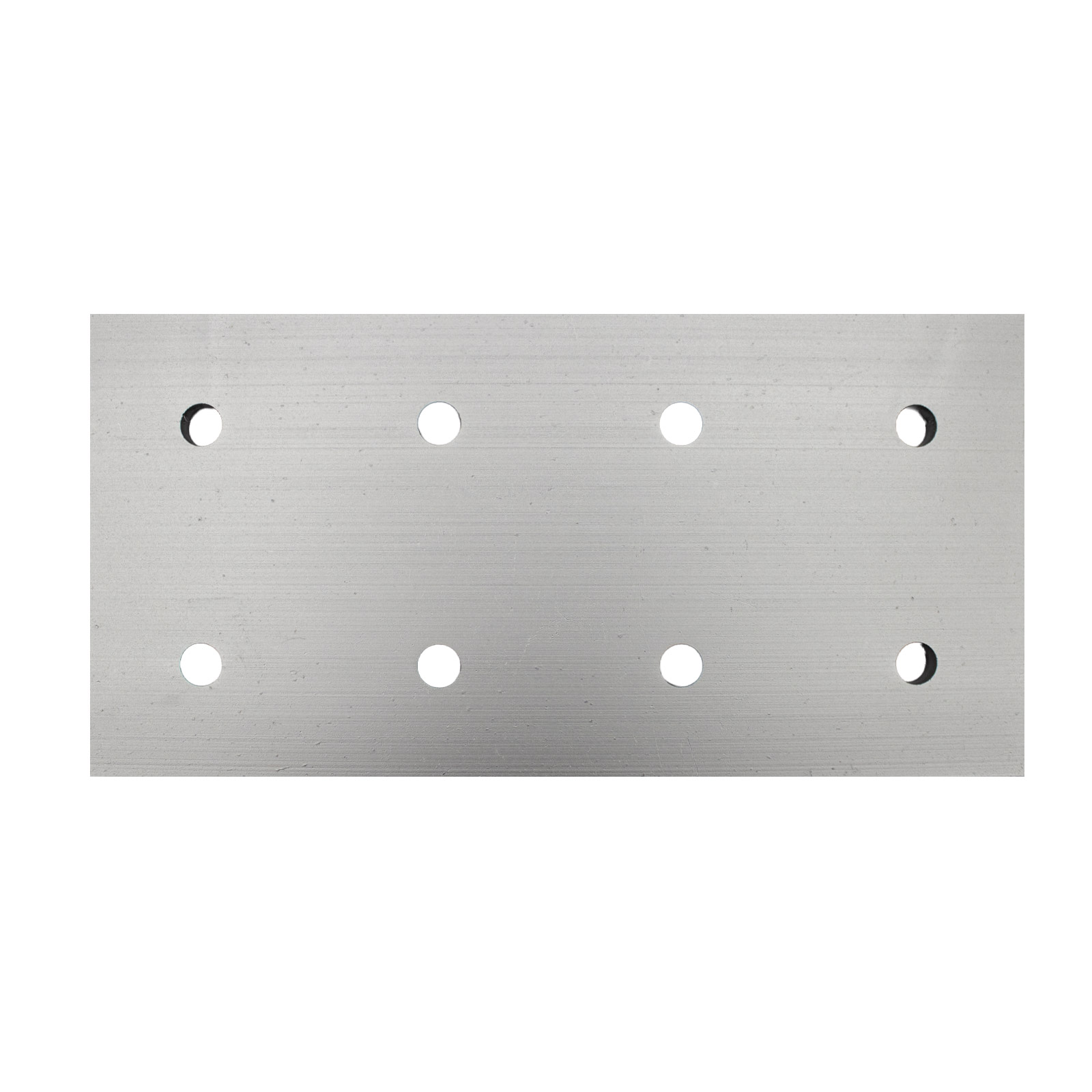 Montageplatte 9090-8 Silber für Aluminiumprofile 176x86 mm für 4545 Profile