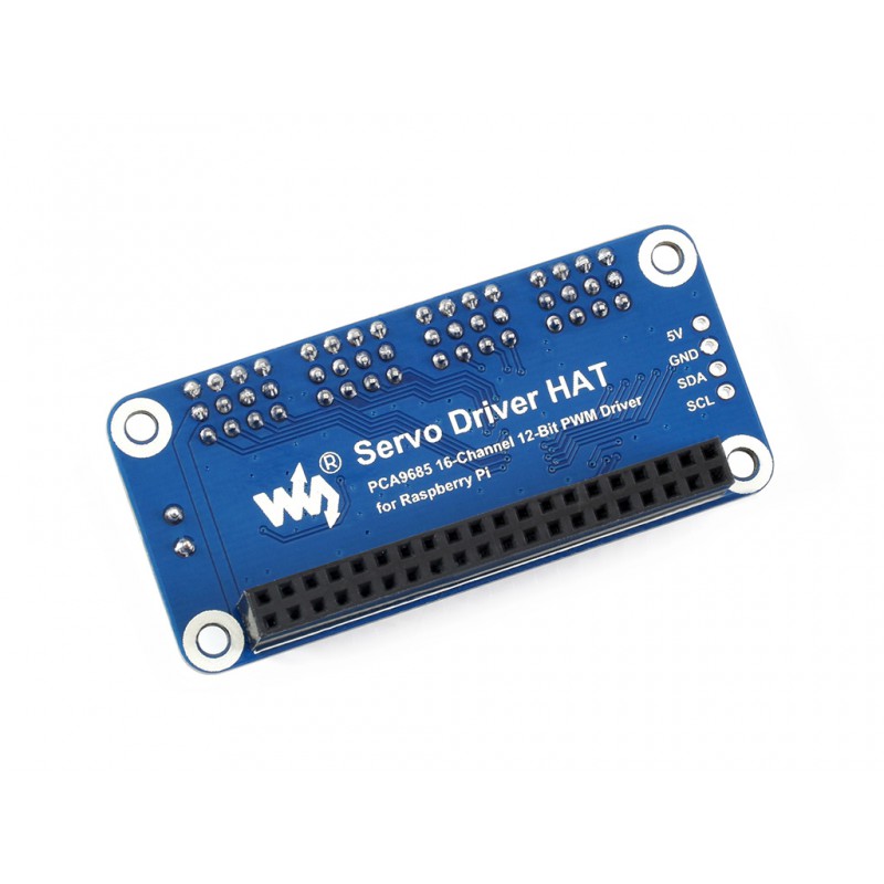 Servo Driver Hat für Raspberry Pi 16 Kanäle 12-bit, I2C