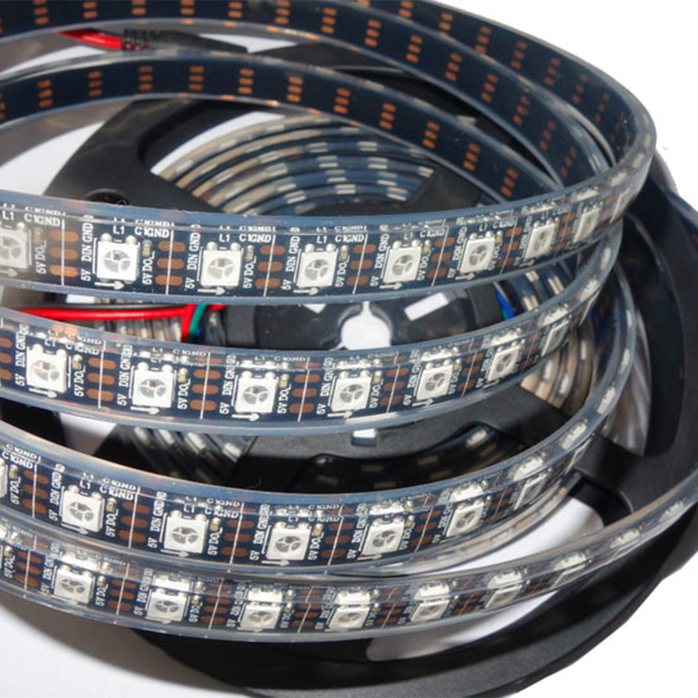 5 Meter WS2812B LED Strip WASSERDICHT 5050RGB DC5V 60LEDs/m