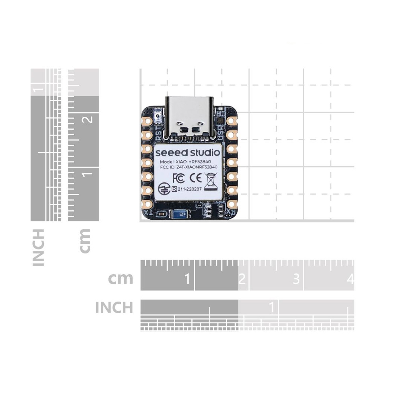 Seeed Studio XIAO BLE nRF52840 Mikrocontroller Board mit Bluetooth 5.0