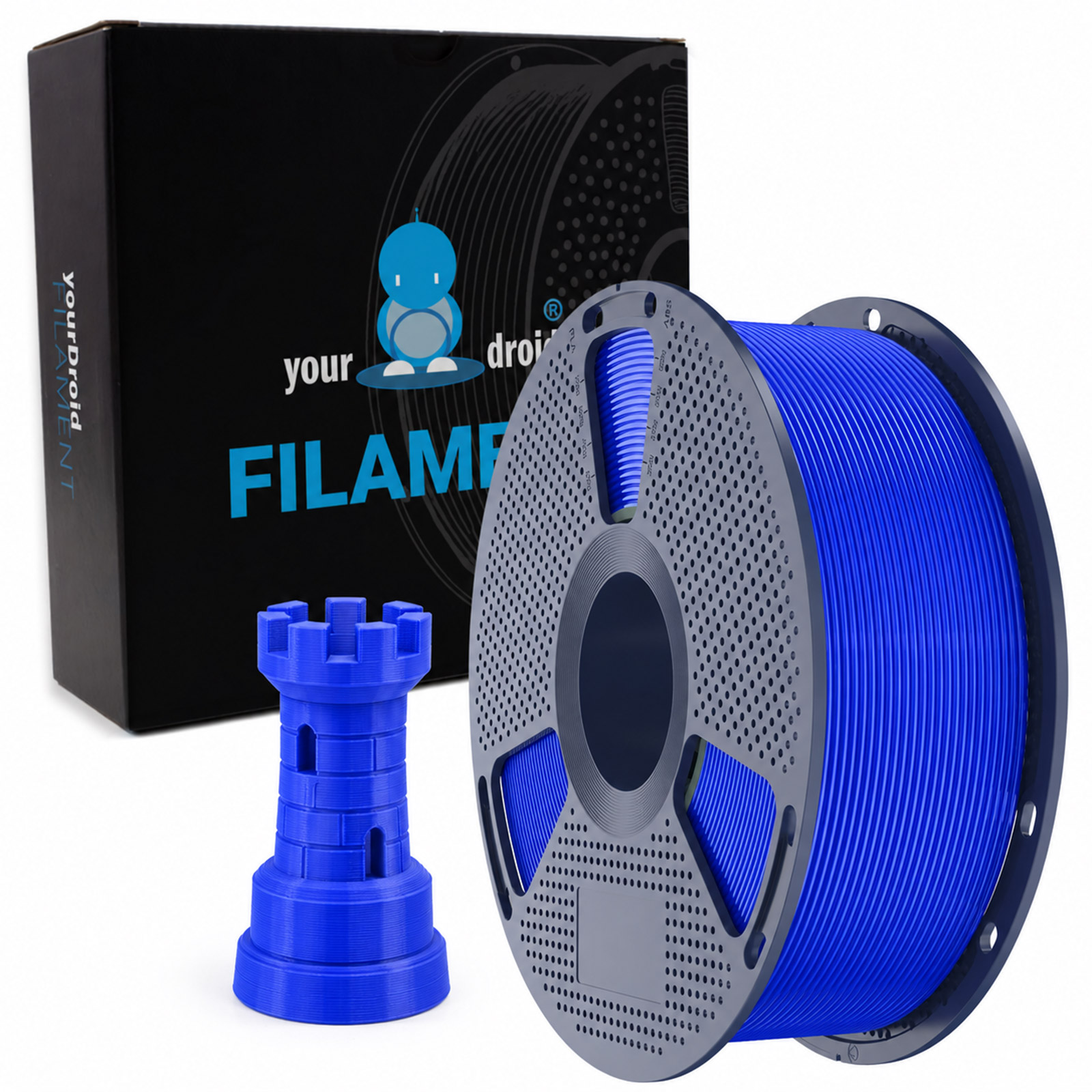 yourDroid PLA Filament Kobalt Blau 1.75mm 1kg