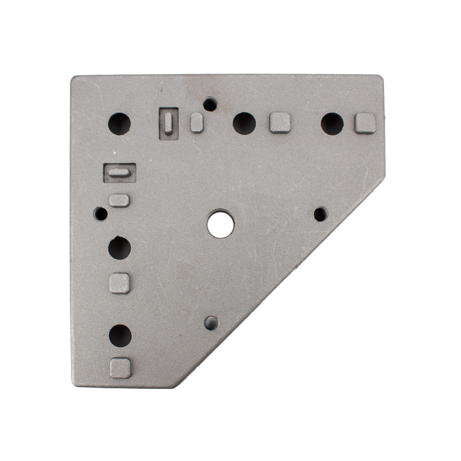Stellfuß-Basis 4040 mit M12-Gewinde für Aluminiumprofile 58 x 58mm  Lochabstand