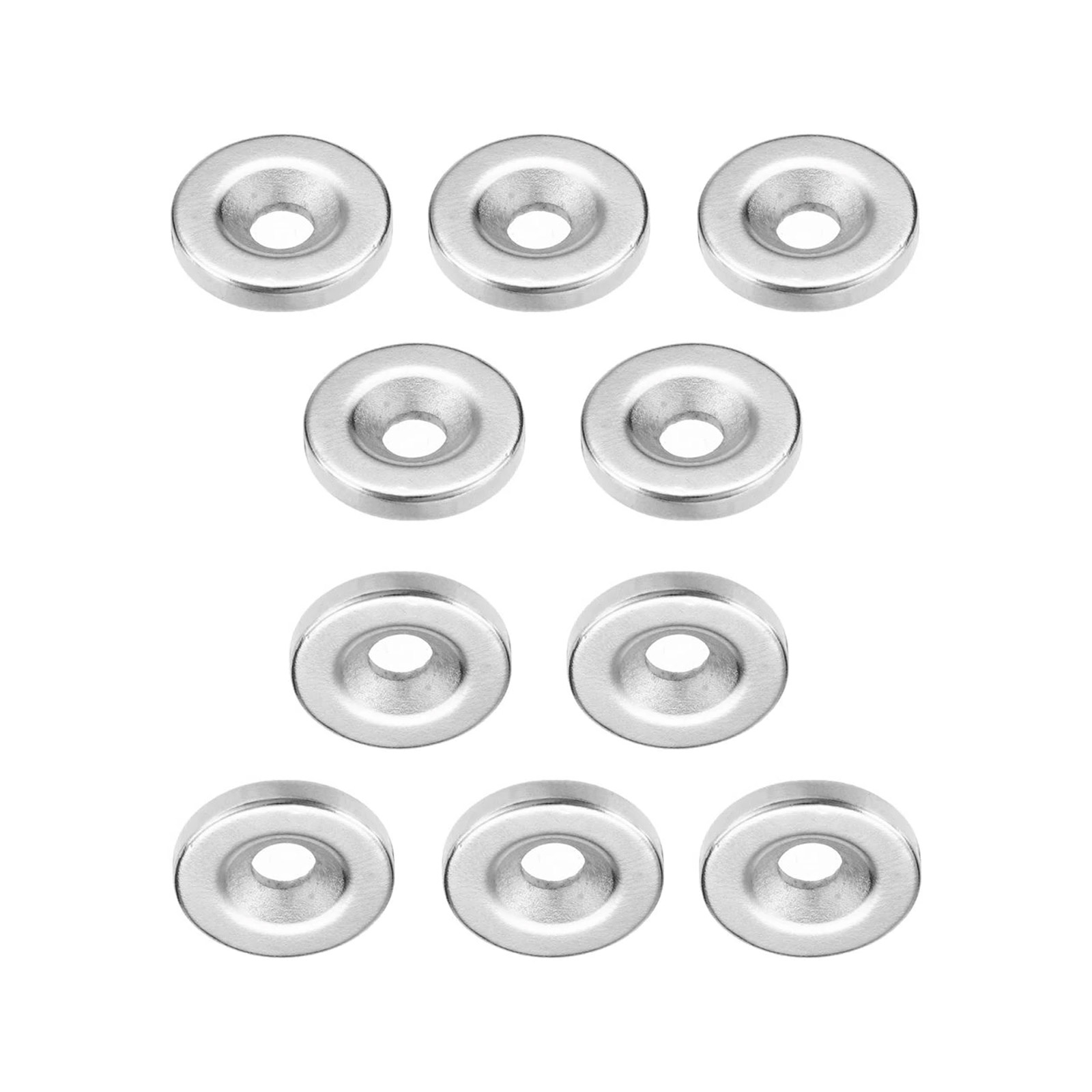 10x N52 Neodym-Senkmagnete Ø15x3 mm mit 4 mm Bohrung – Extra starke Haltemagnete