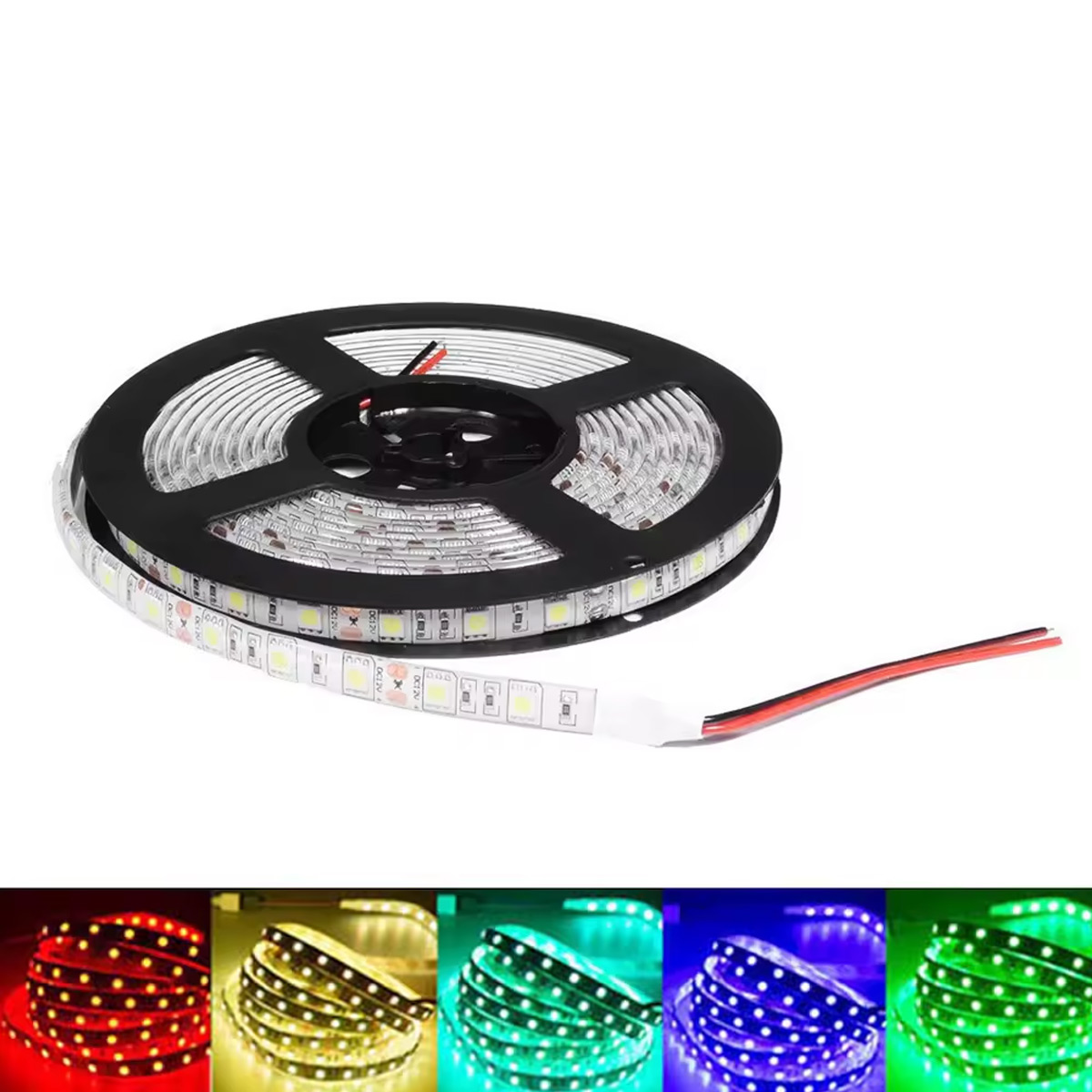 5m LED-Strip 5050 SMD RGB -wasserdicht- 300 LEDs DC12V
