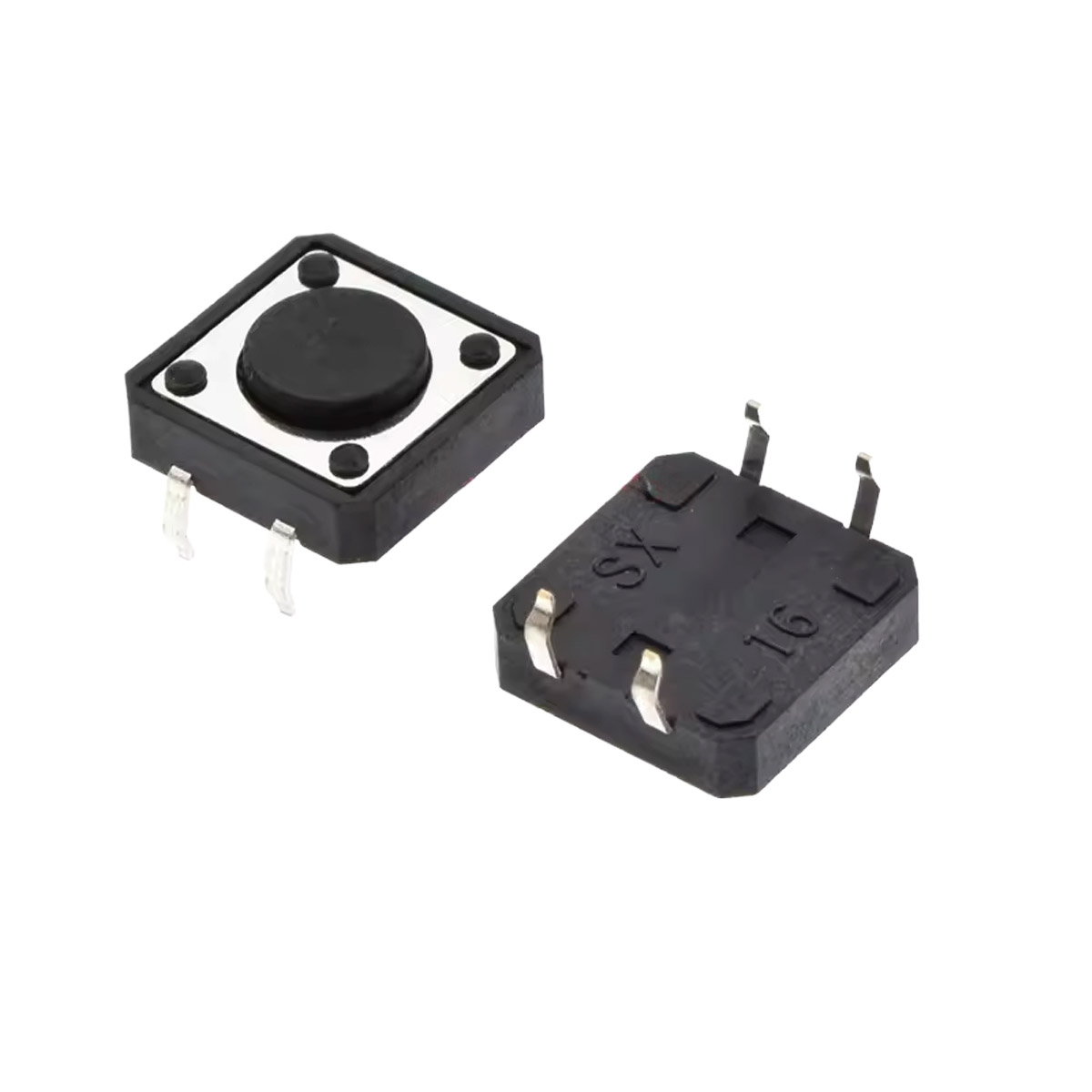 10x Taster 12x12x4,3mm THT – Drucktaster für Arduino, Prototyping und Schaltungen
