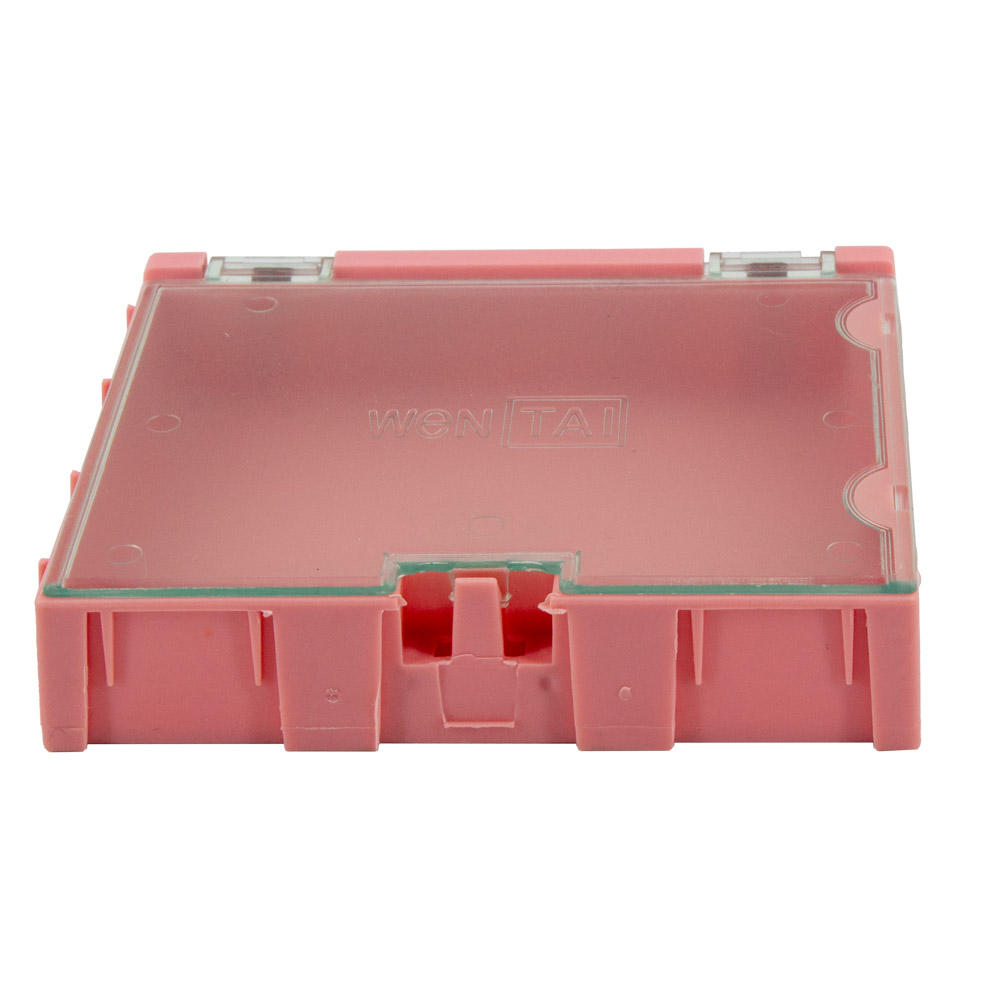 1x Leer Container Box 3 für SMD Bauelemente - pink