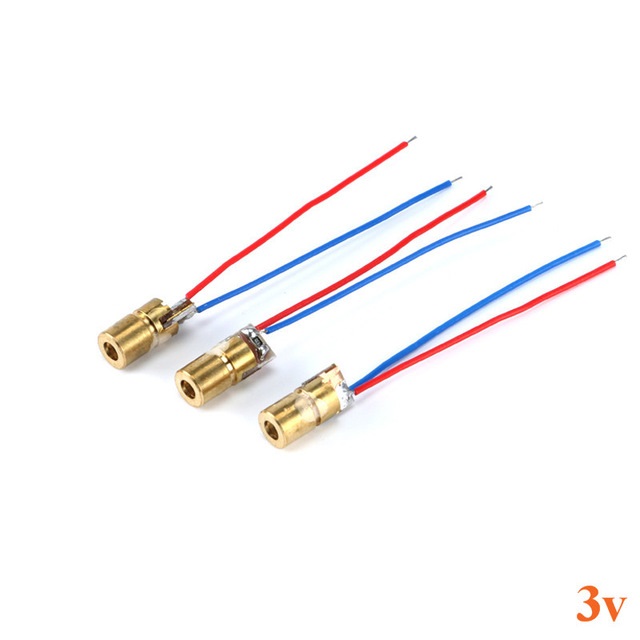 10x Laser Diode 3V 5mW mit 650nm rot