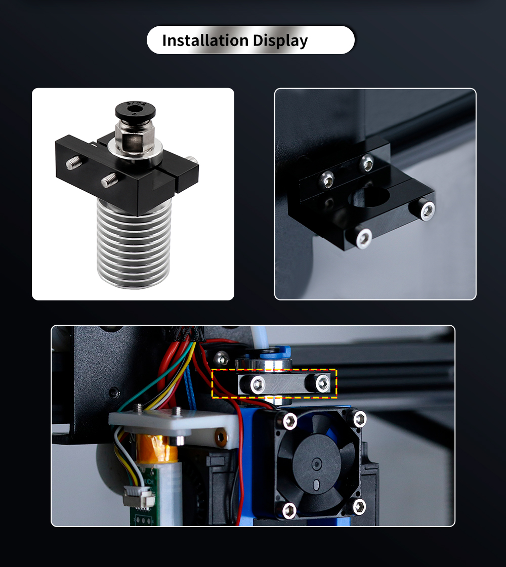 V6 Hotend Adapter für Creality 3D-Drucker Ender-3 Ender-5 CR-10