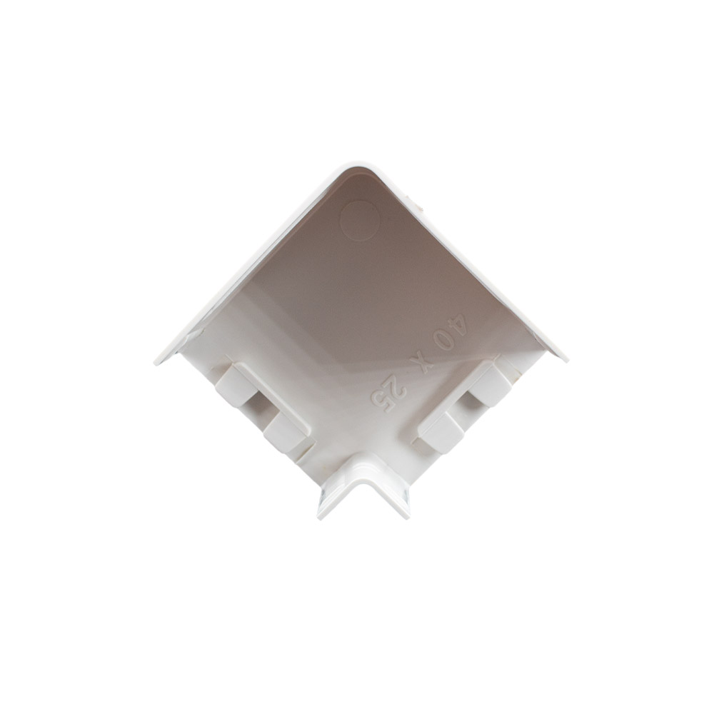 10x yourDroid Kabelkanal L-Stück 40x25 weiss