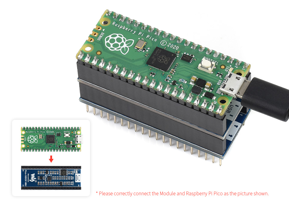 Waveshare 10-DOF IMU Sensor Modul für Raspberry Pi Pico