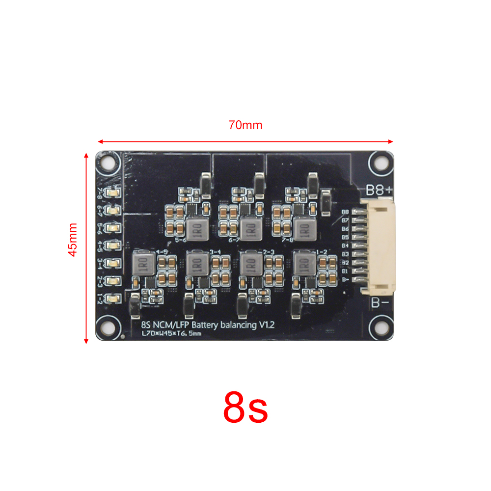 Aktiver Equalizer-Balancer 8S für 18650 Lithiumbatterien 1.2A