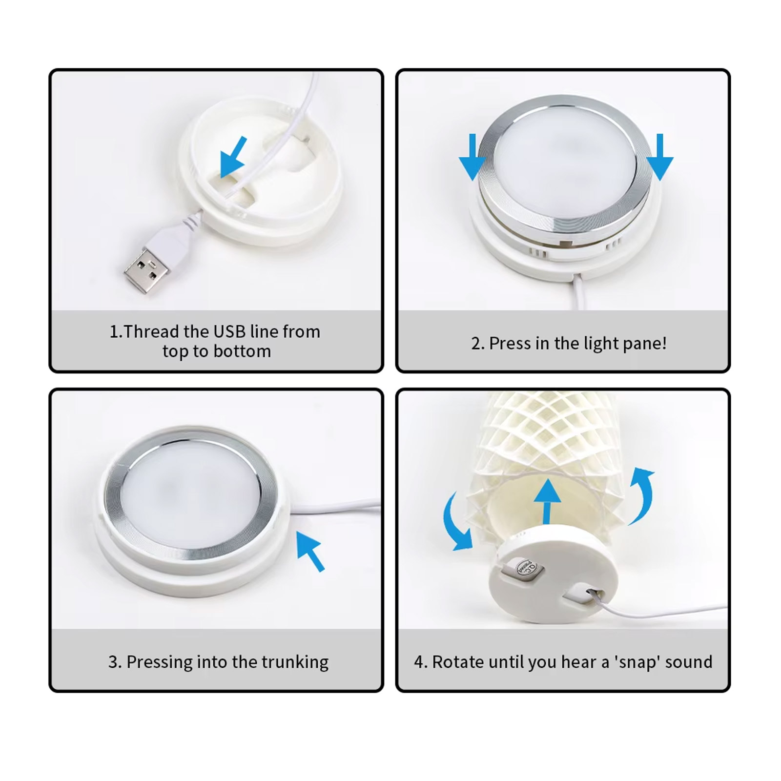 RGB LED Spot Lampe Kompatibel mit Bambulab LED Kit USB 5V 3W