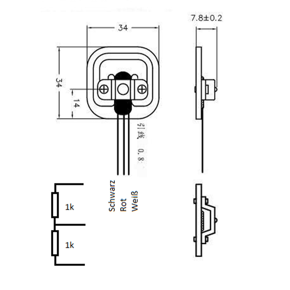 Gewichtssensor / Body Load Sensor 50kg