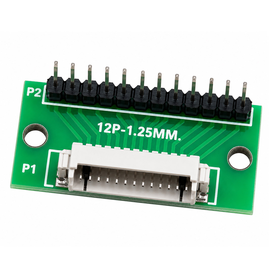 JST 1,25mm auf 2,54mm Adapter Platine 12-polig – Pitch-Konverter für Steckverbinder