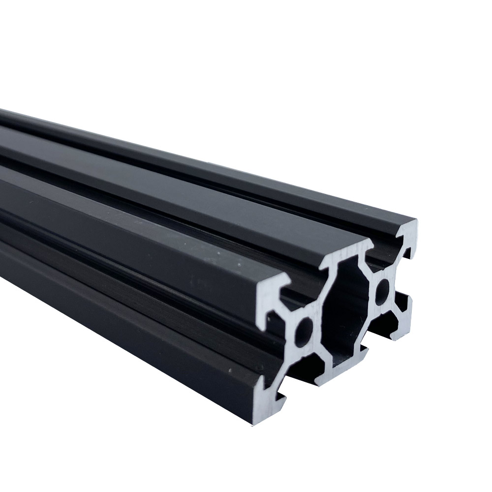 V-Slot Aluminiumprofil 2040 1 Meter schwarz
