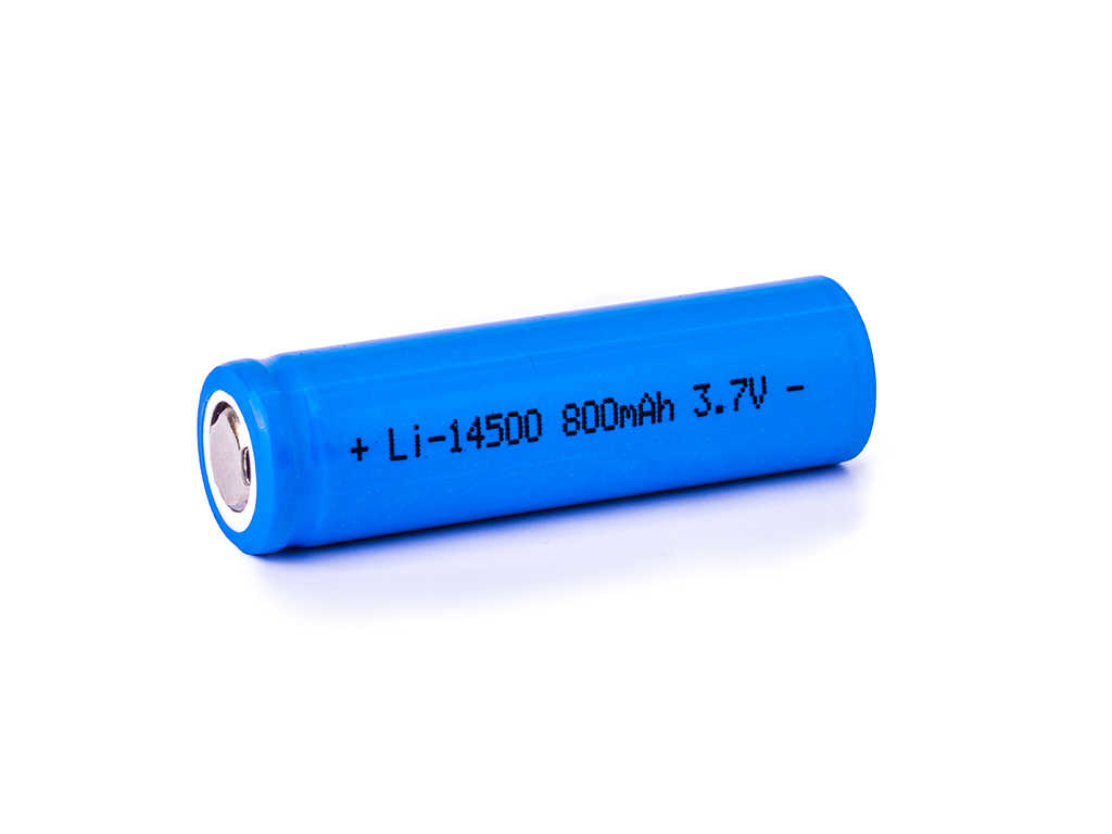 14500A2 Lithium-Ionen-Akku 1000mAh 3,6V–3,7V Flat Top (ohne Schutzschaltung)