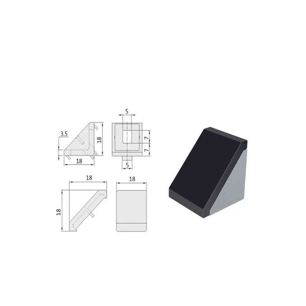 Eckwinkel mit Abdeckung Nut 6 für 2020 Aluminiumprofile