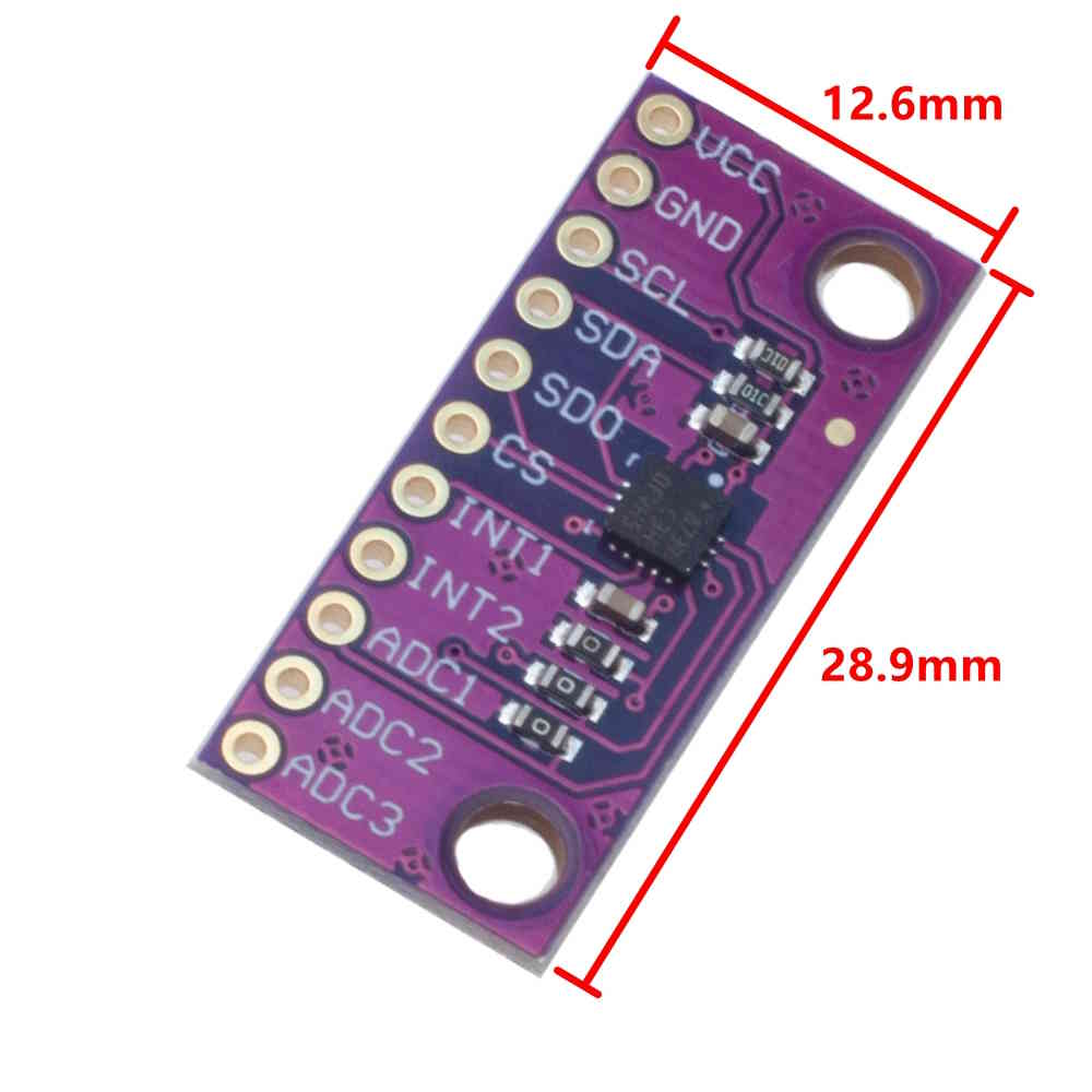 LIS3DSH Triaxial-Beschleunigungssensor Modul I2C SPI 1,71 V bis 3,6 V