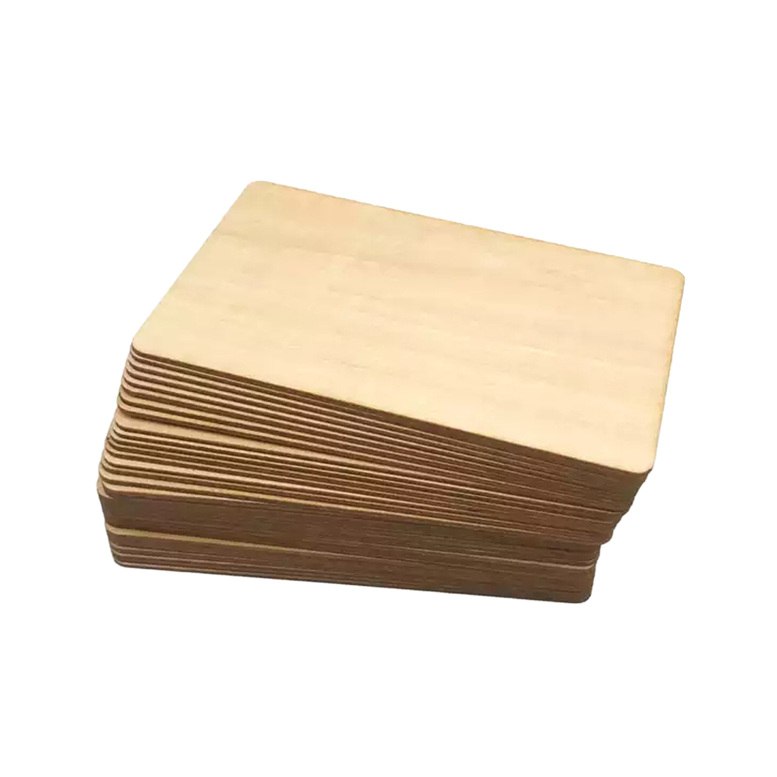 10 NFC213 RFID-Karten aus Bambus– Lasergravurfähige RFID-Tags 13,56 MHz (Basswood/Linde))