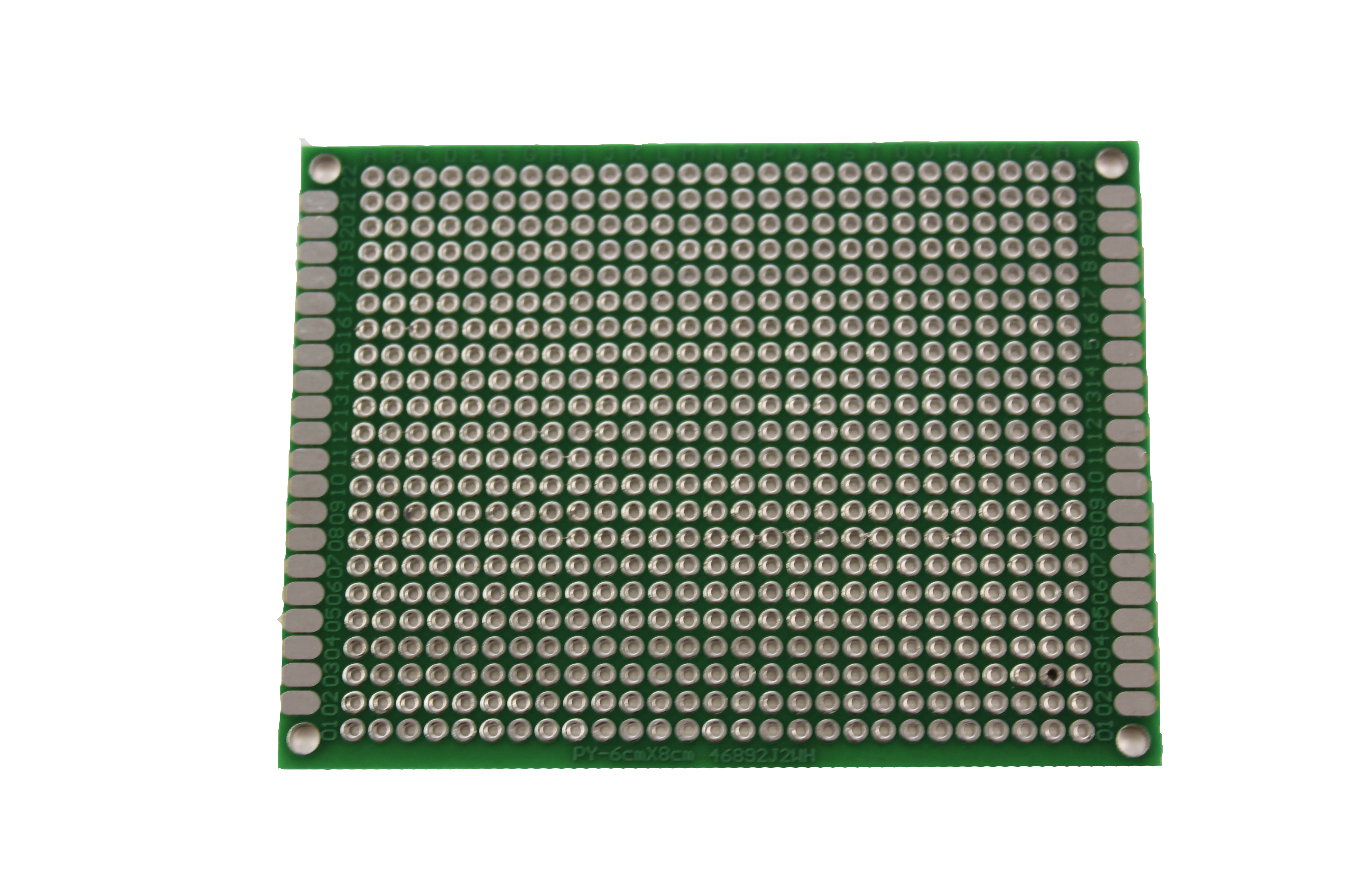 Doppelseitige Lochrasterplatine 6 x 8 cm